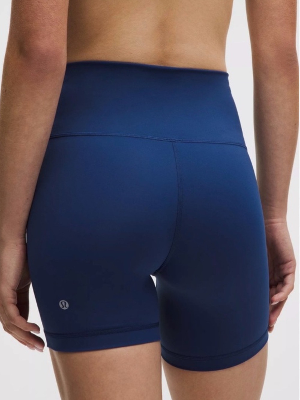 lululemon athletica Women's High-Rise Navy Align Bike Shorts